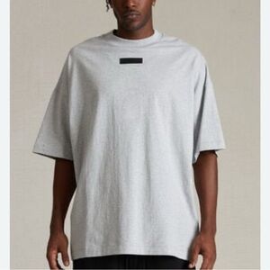 Fear of God Light Gray Short Sleeve Tee